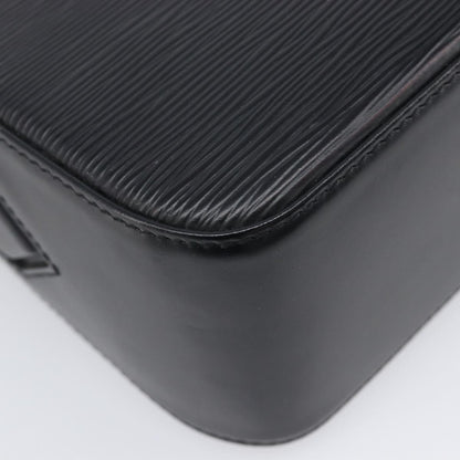 Louis Vuitton Buci Epi Leather, Black, Leather, Handbag