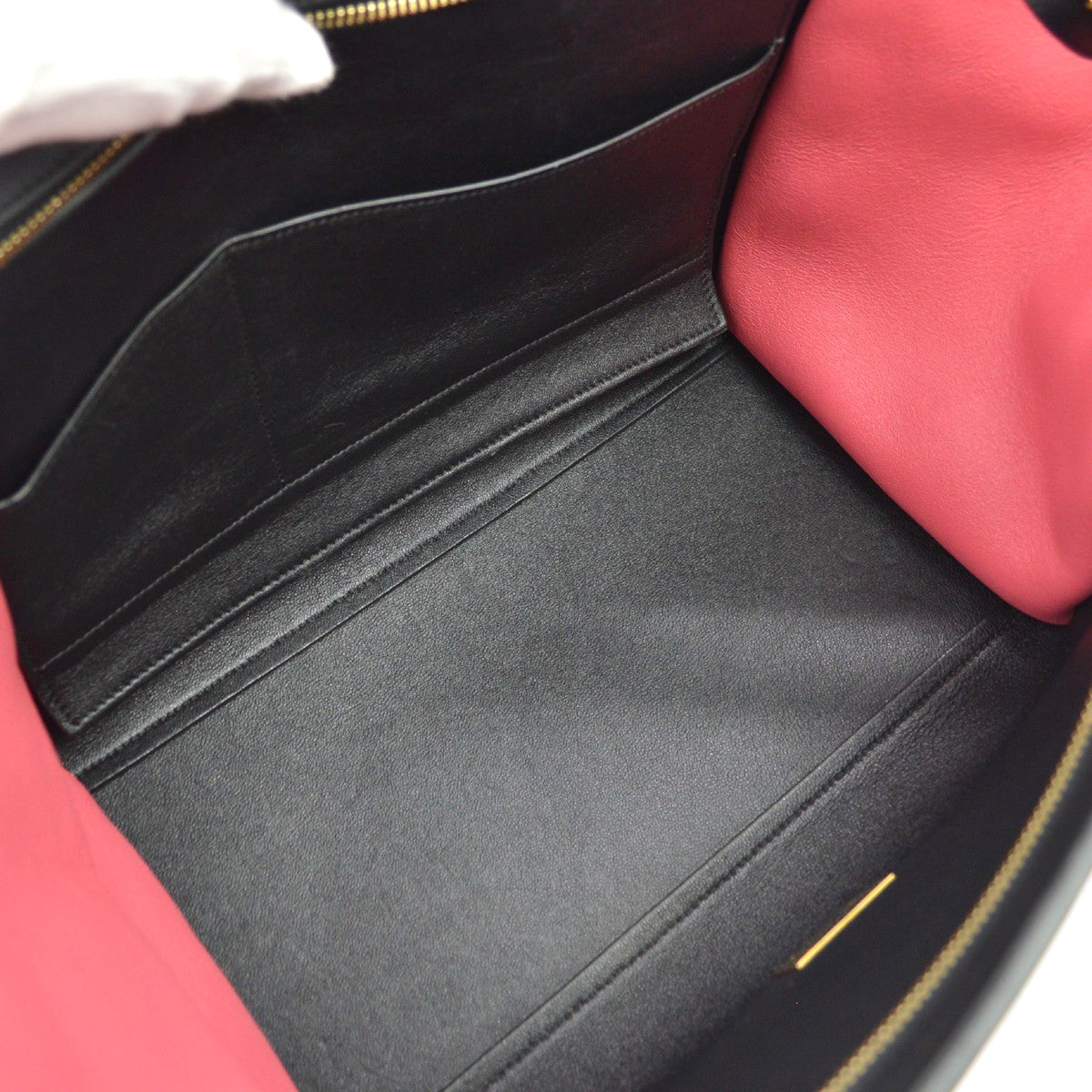 Celine Tricolor Trapeze Leather, Multicolour, Leather, Handbag