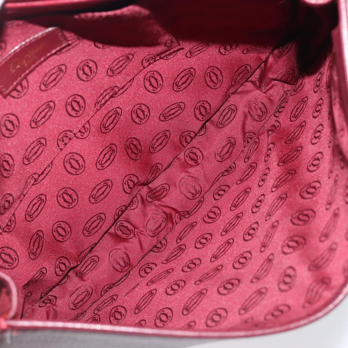 Cartier Must De Cartier Leather, Burgundy, Leather, Shoulder Bag