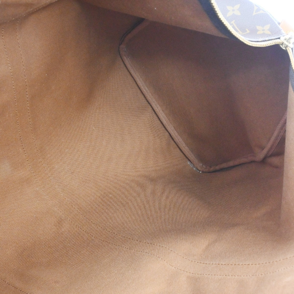 Louis Vuitton Keepall Monogram, Brown, Canvas, Travel Bag