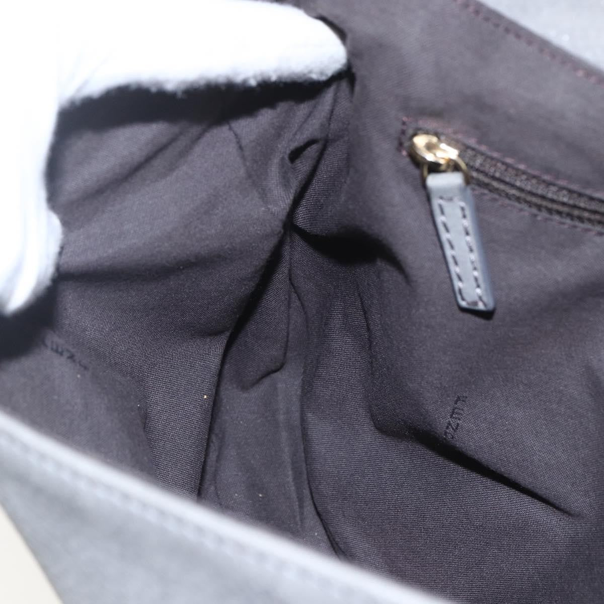 Fendi Shoulder Leather, Gray, Leather, Shoulder Bag