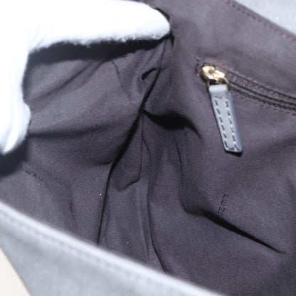 Fendi Shoulder Leather, Gray, Leather, Shoulder Bag