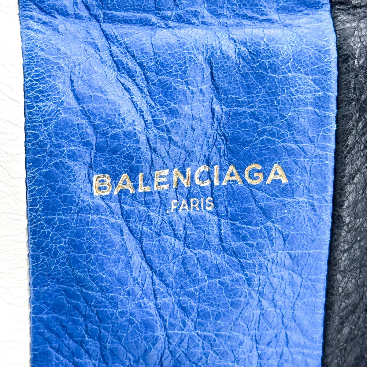 Balenciaga Bazar Striped Leather, Black, Leather, Tote Bag