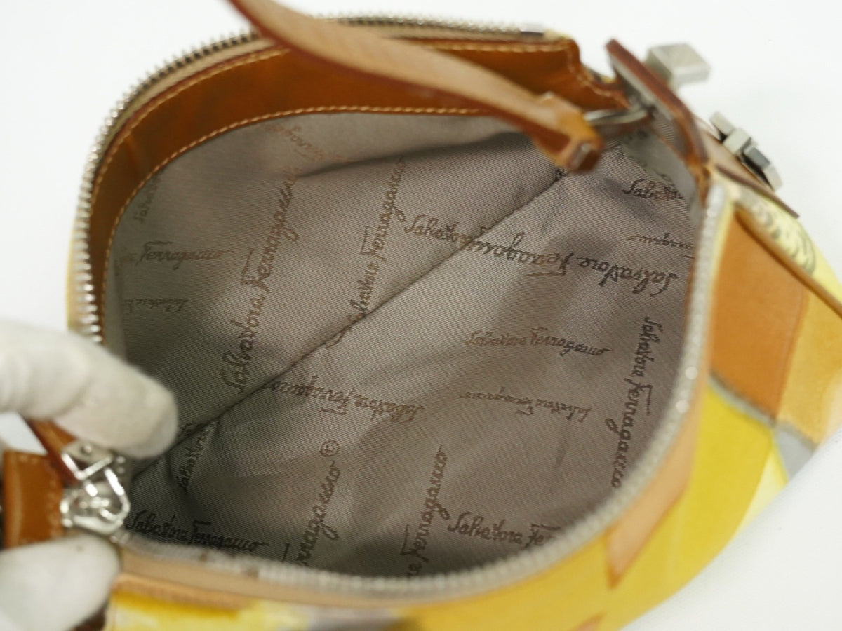 Salvatore Ferragamo Vintage Canvas, Multicolour, Canvas, Shoulder Bag