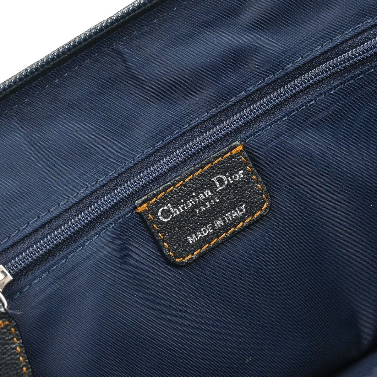 Christian Dior Vintage CD Satchel Diorissimo Canvas, Beige, Canvas, Handbag