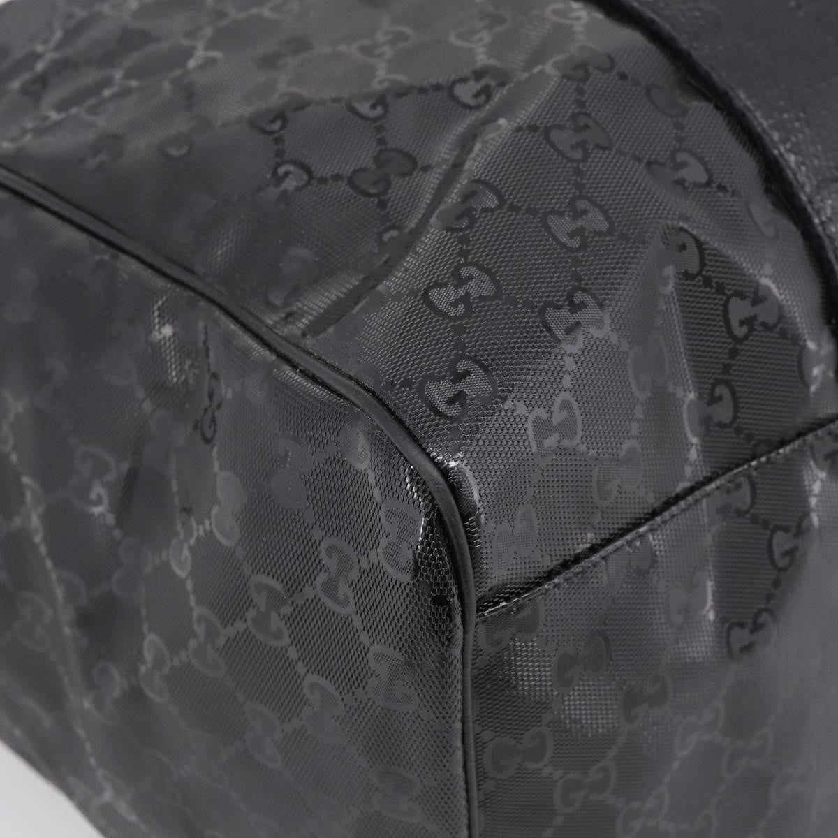 Gucci Indy Tote PVC Leather, Black, PVC, Tote Bag