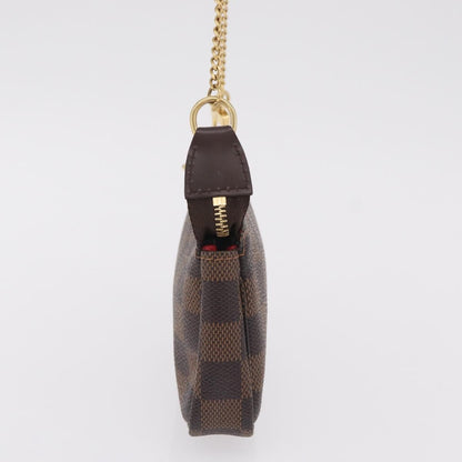 Louis Vuitton Pochette Accessoires Damier, Brown, Canvas, Clutch