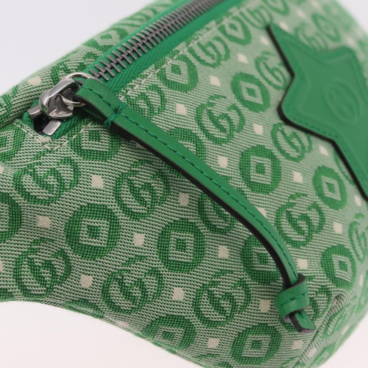 Gucci Children's Belt GG Canvas, Green, Canvas, Handbag
