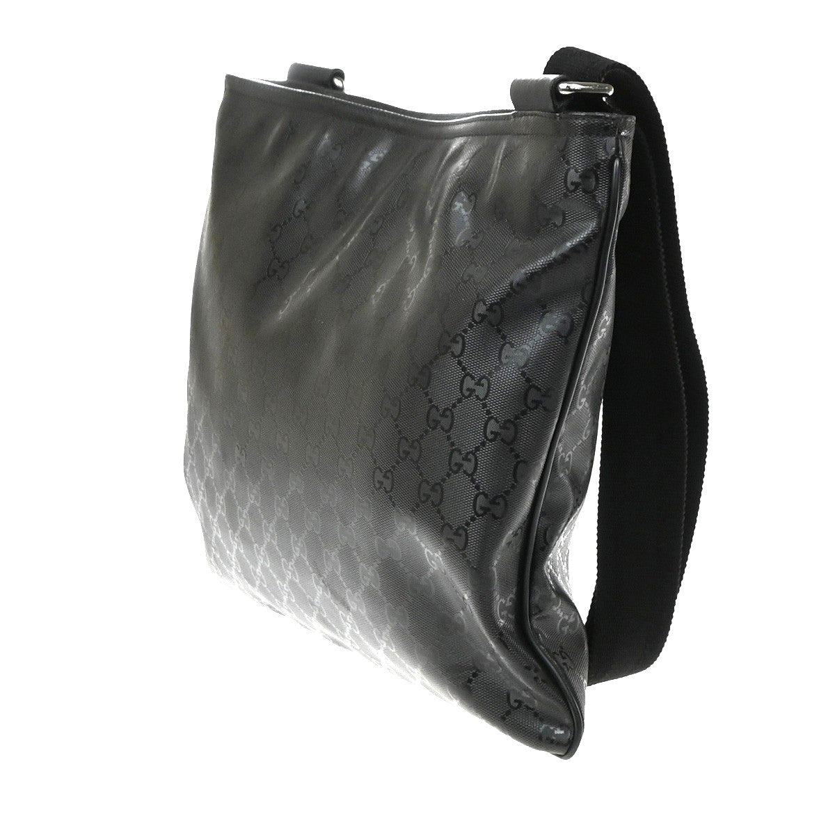 Gucci Crossbody GG Imprime, Black, Canvas, Crossbody Bag