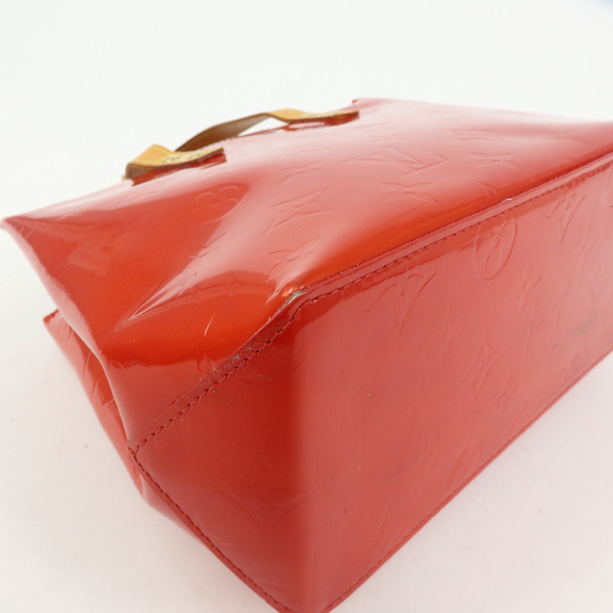 Louis Vuitton Reade Monogram Vernis, Red, Patent Leather, Handbag