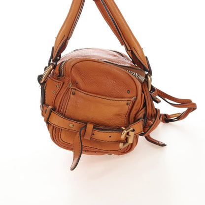 Chloe Paddington Lock Leather, Orange, Leather, Handbag