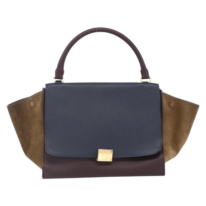 Celine Tricolor Trapeze Bag Leather, MULTICOLOUR, LEATHER, Handbag