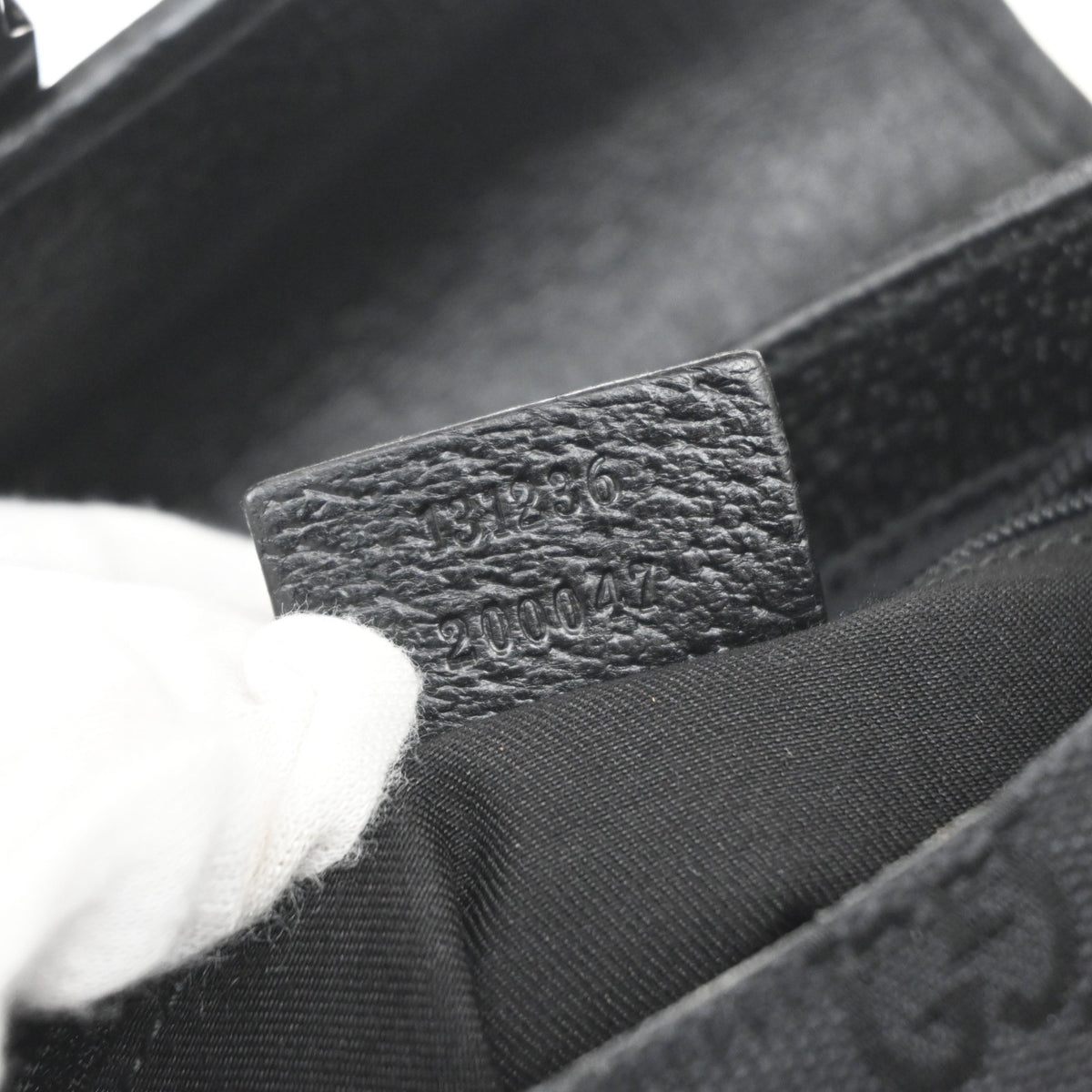 Gucci Buckle Waist GG Canvas and leather, Black, Canvas, Clutch