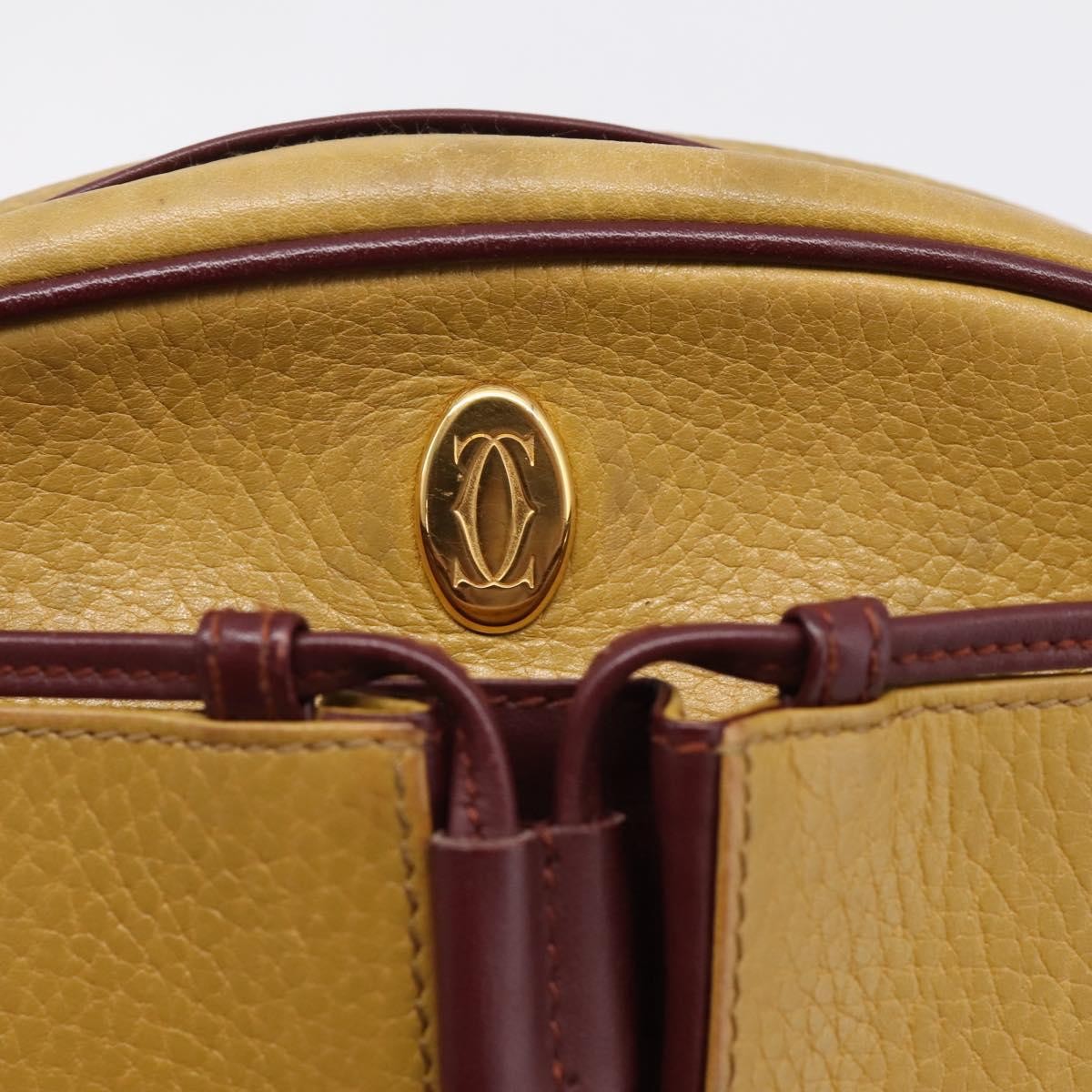 Cartier Tasseled Must de Cartier Leather, Beige, Leather, Shoulder Bag