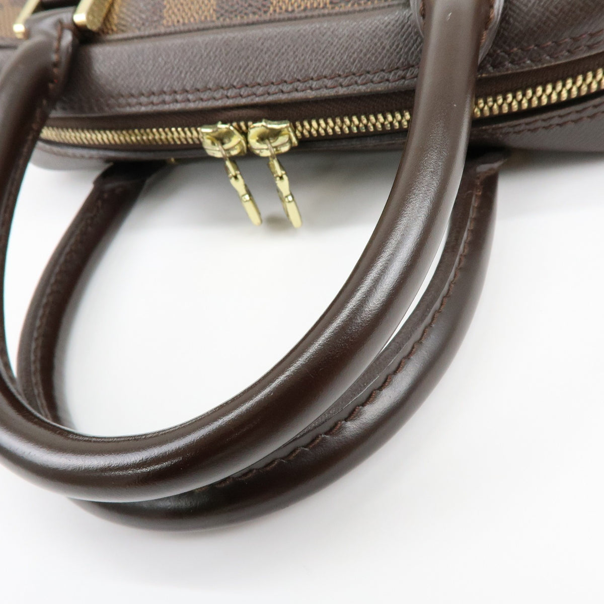 Louis Vuitton Triana Damier, Brown, Canvas, Handbag