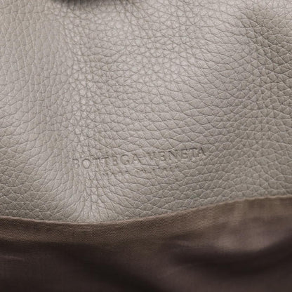Bottega Veneta Side Snap Leather and Intrecciato Nappa, Gray, Leather, Tote Bag