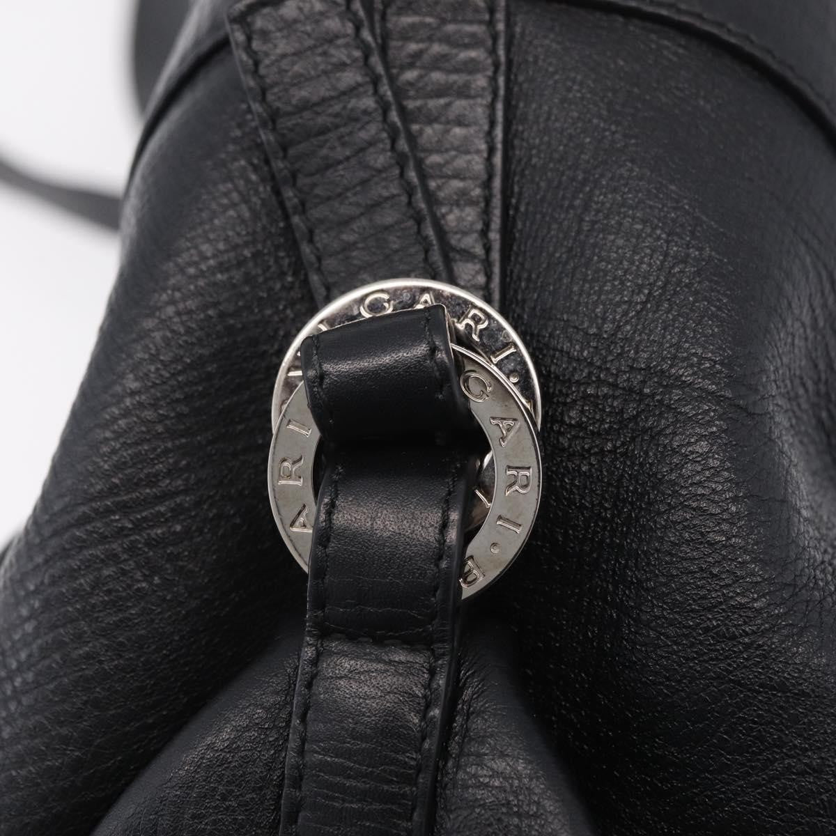 Bvlgari Chandra Hobo Leather, Black, Leather, Shoulder Bag