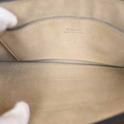 Chloe Faye Leather and Suede, Blue, Leather, Shoulder Bag