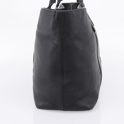 Burberry Black Label Leather, Black, Leather, Tote Bag