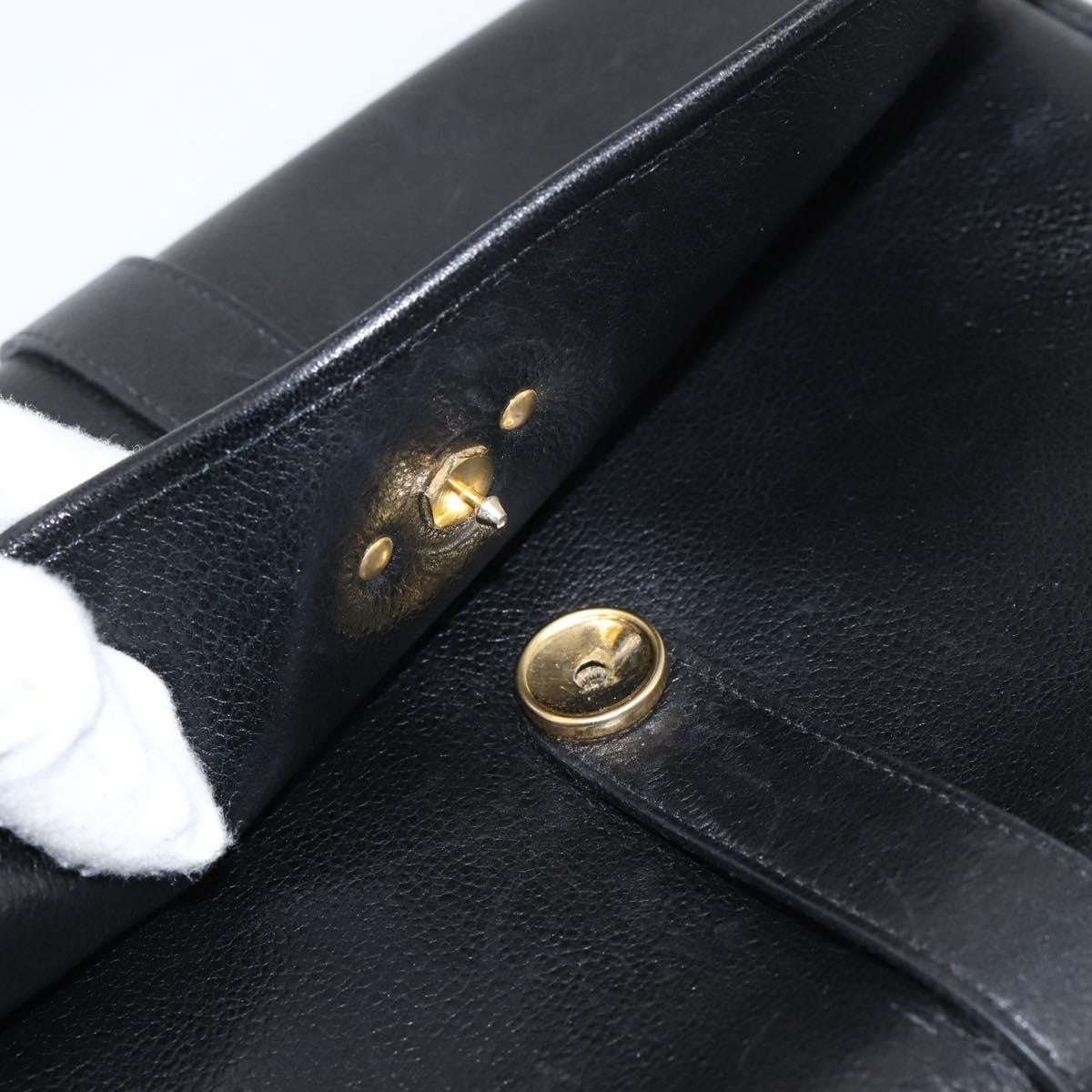 Christian Dior Shoulder Leather, Black, Leather, Shoulder Bag