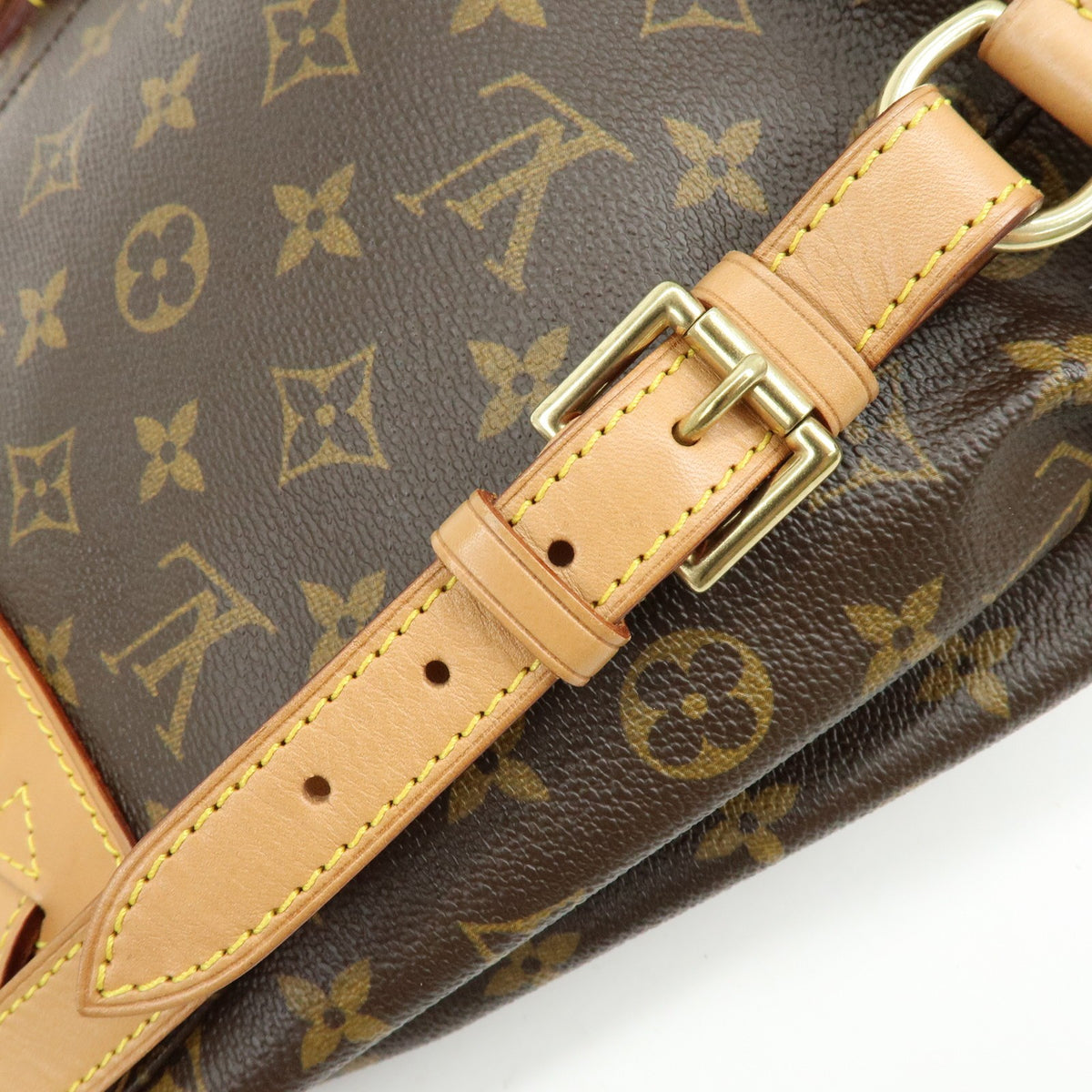 Louis Vuitton Vintage Montsouris Monogram Canvas, Brown, Canvas, Backpack