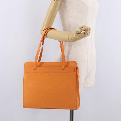 Louis Vuitton Croisette Damier with Braided Detail, Orange, Leather, Tote Bag