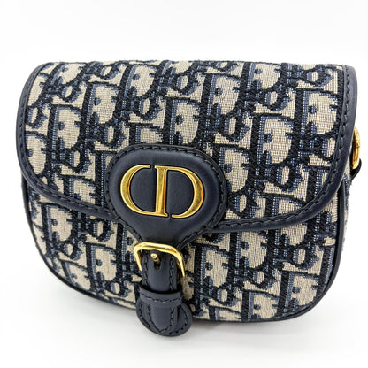 Christian Dior Bobby Flap Oblique Canvas, Beige, Canvas, Handbag
