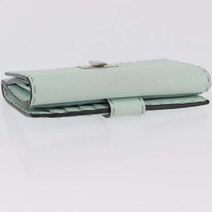 Fendi Selleria Peekaboo Leather, Green, Leather, Wallet