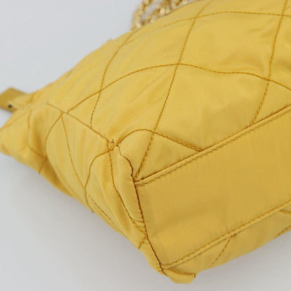 Prada Re-Edition 1995 Chain Quilted Re-Nylon, Yellow, Nylon, Tote Bag