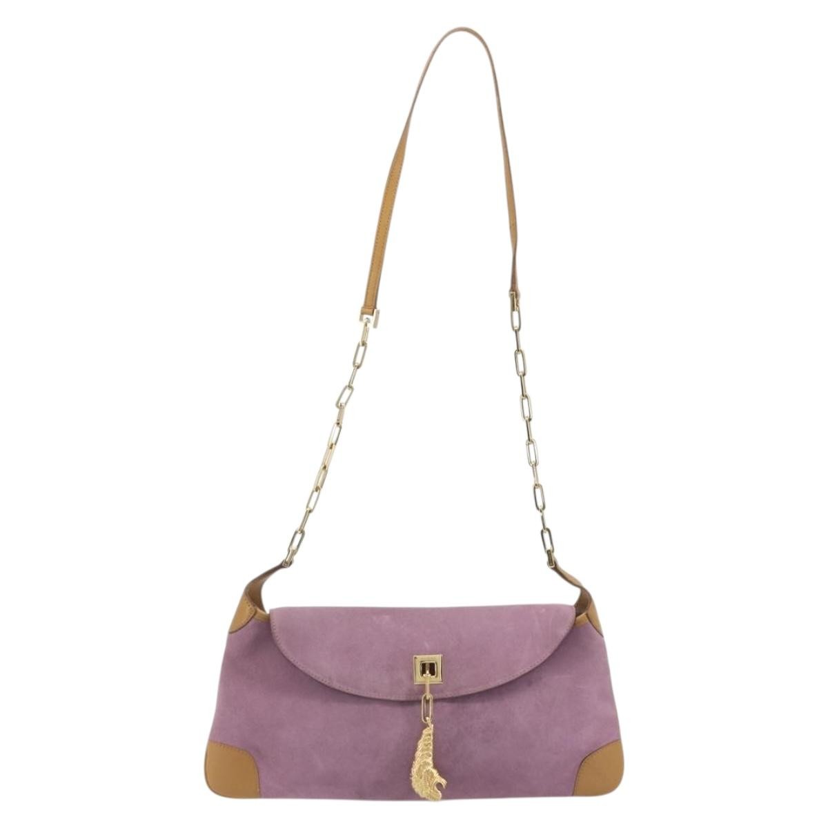 Gucci Tiger Charm Suede, Multicolour, Suede, Shoulder Bag