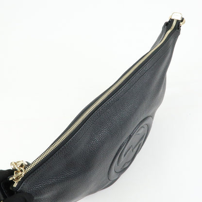 Gucci Soho Messenger Leather, Black, Leather, Handbag
