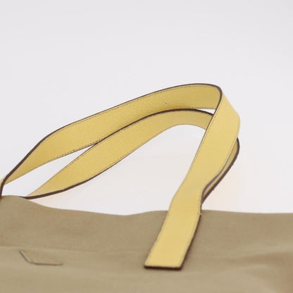 Prada Lux Convertible Open Tote Canvas and leather, Beige, Canvas, Tote Bag