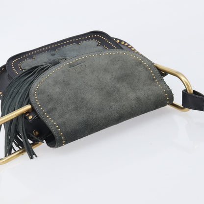 Chloe Hudson Studded Leather, Black, Leather, Handbag
