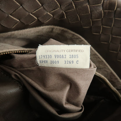 Bottega Veneta Shoulder Intrecciato Nappa, Brown, Leather, Shoulder Bag