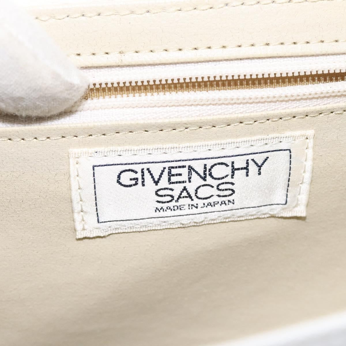 Givenchy Vintage 4G Leather, White, Leather, Shoulder Bag