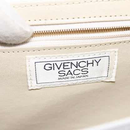 Givenchy Vintage 4G Leather, White, Leather, Shoulder Bag