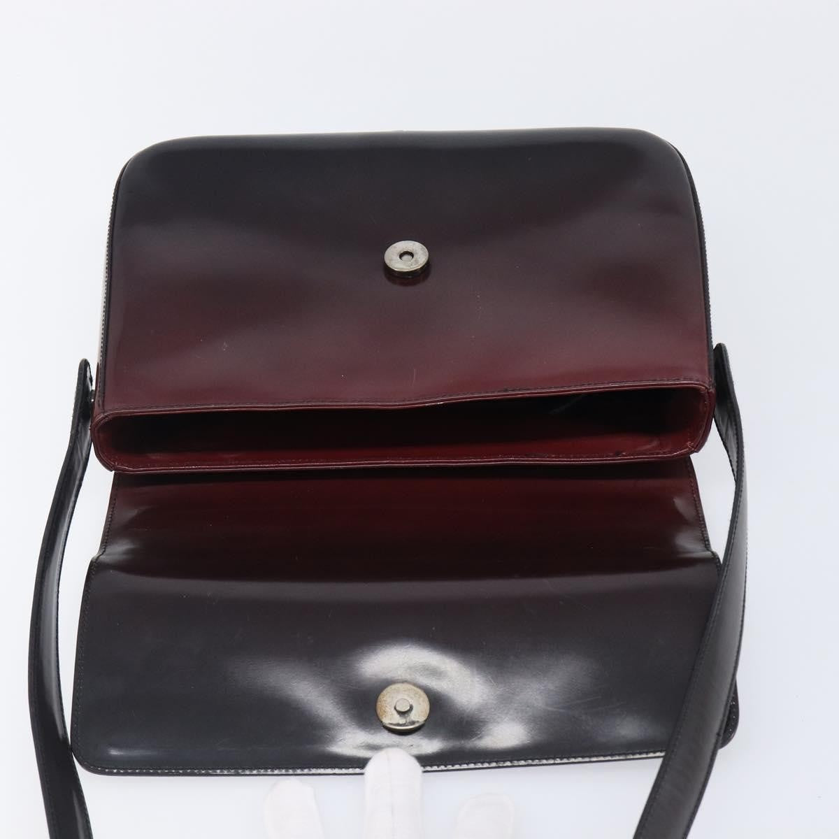 Prada Shoulder Leather, Burgundy, Patent Leather, Shoulder Bag