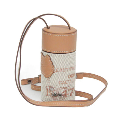 Christian Dior x Cactus Jack Roller Printed Canvas with Leather, Beige, Canvas, Clutch