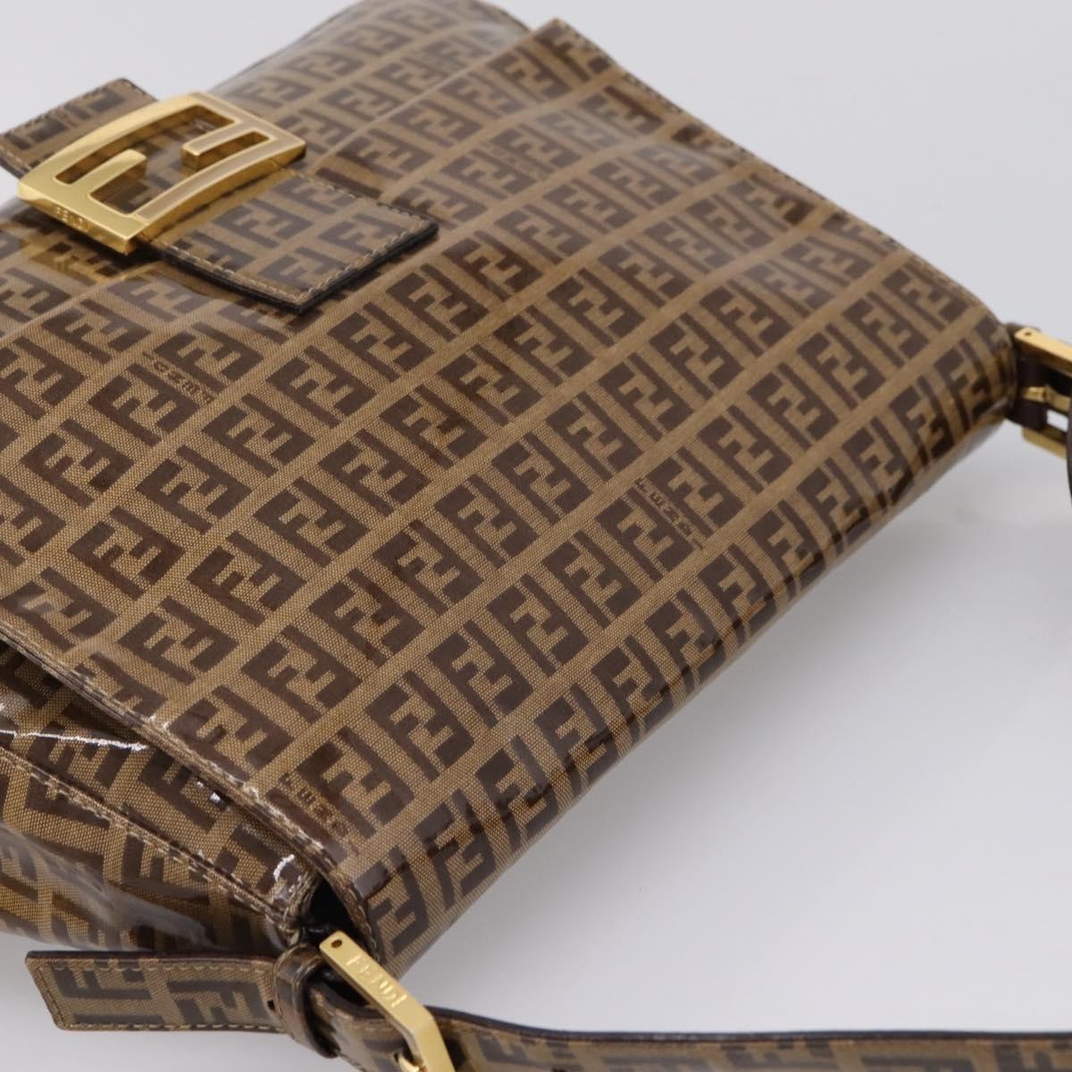 Fendi Baguette Patent Leather, Beige, Patent Leather, Handbag