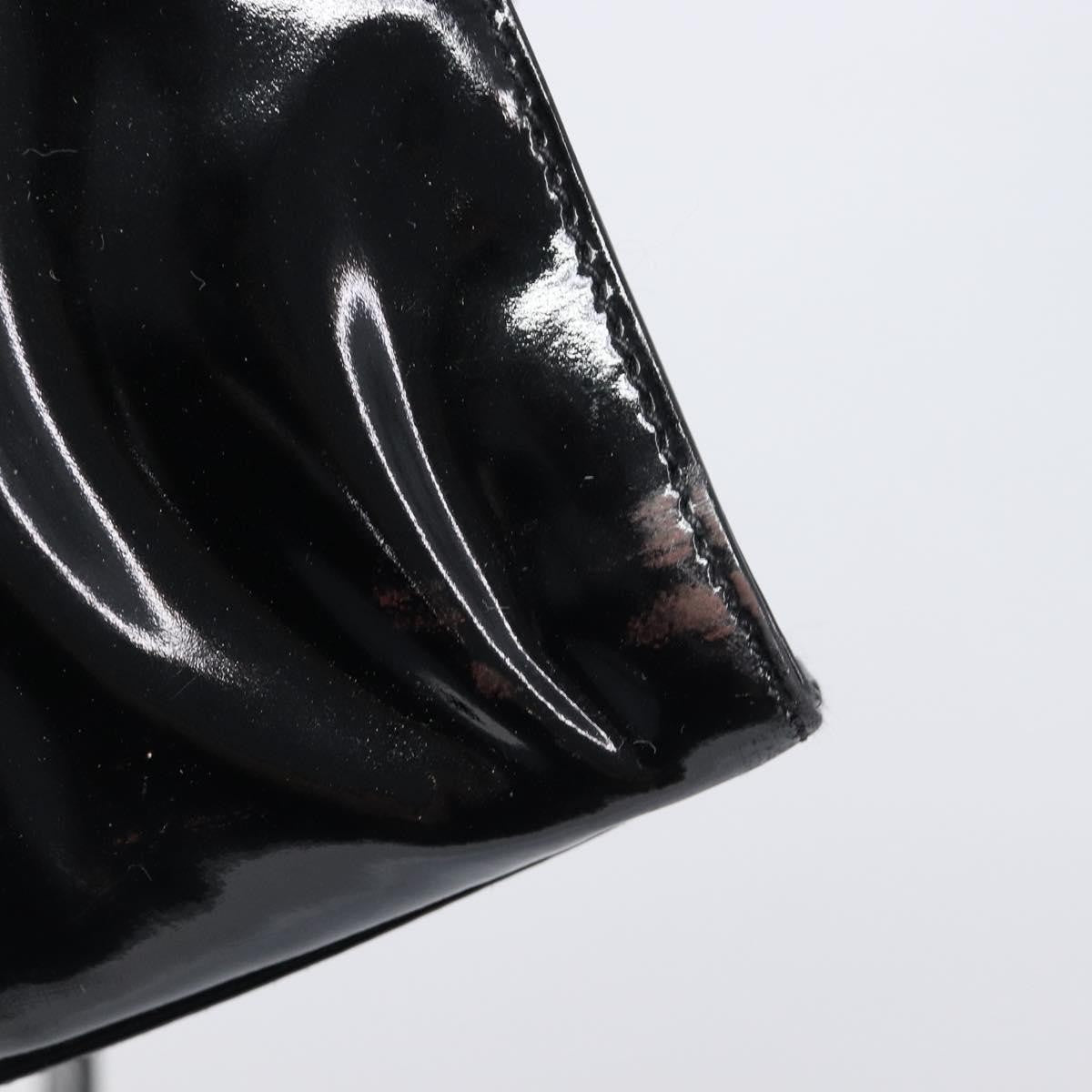 Chanel Coco Mark Patent Leather, Black, Patent Leather, Shoulder Bag