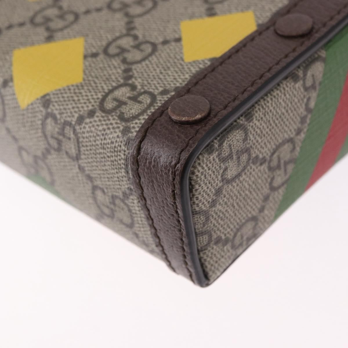 Gucci Horsebit 1955 Printed GG Coated Canvas, Beige, Canvas, Crossbody Bag