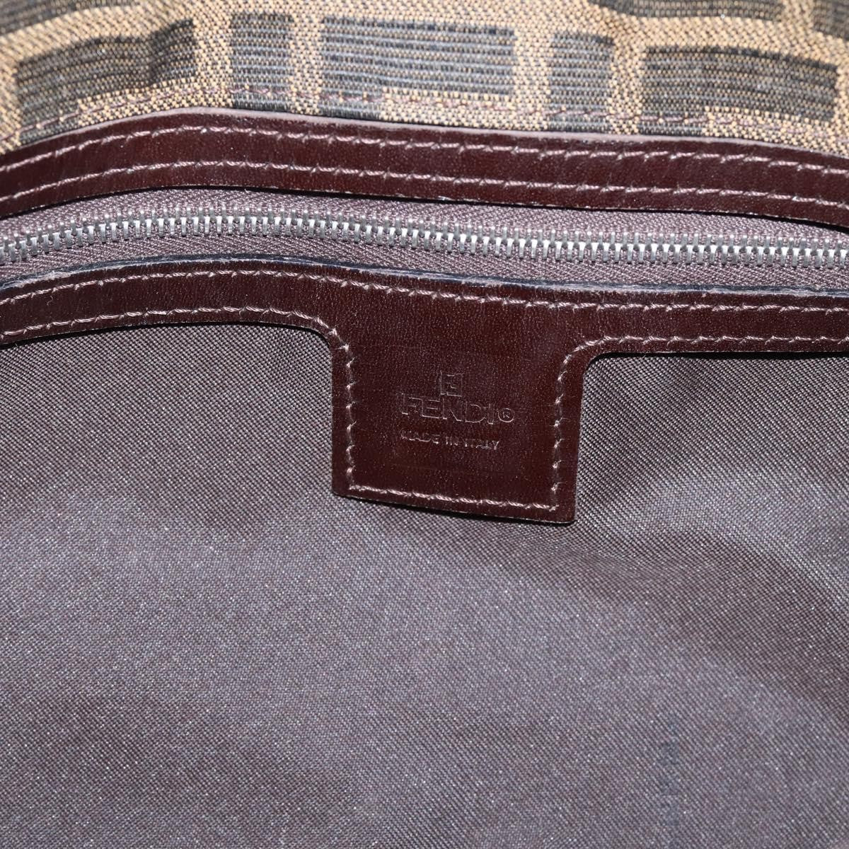 Fendi Mamma Baguette Shoulder Bag Zucca Canvas, Black, Canvas, Handbag