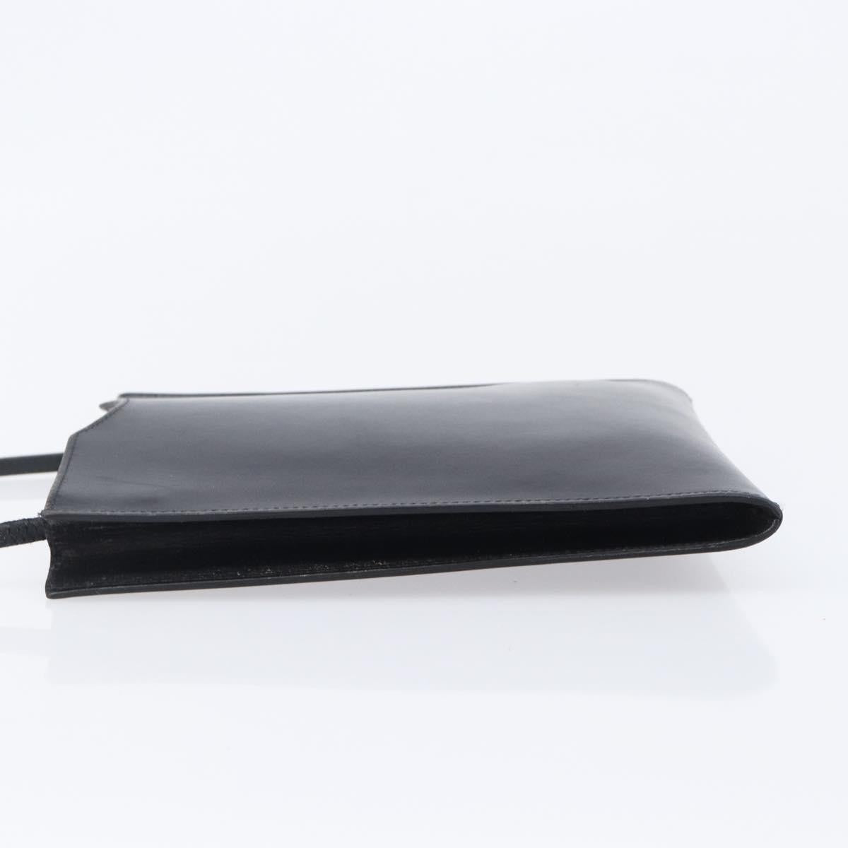 Hermes Onimaitou Leather, Black, Leather, Shoulder Bag