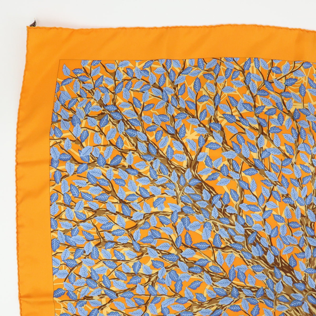 Hermes Carré 90 Silk multicolor, Orange, Silk, Scarf