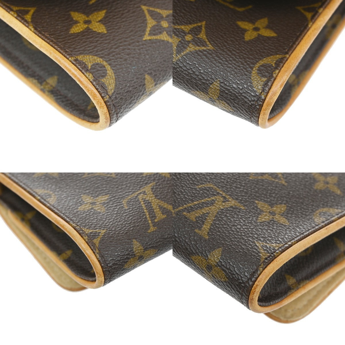 Louis Vuitton Twin Monogram Canvas, Brown, Canvas, Clutch
