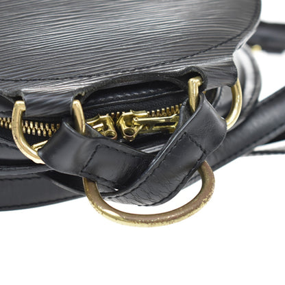 Louis Vuitton Mabillon Epi Leather, Black, Leather, Backpack