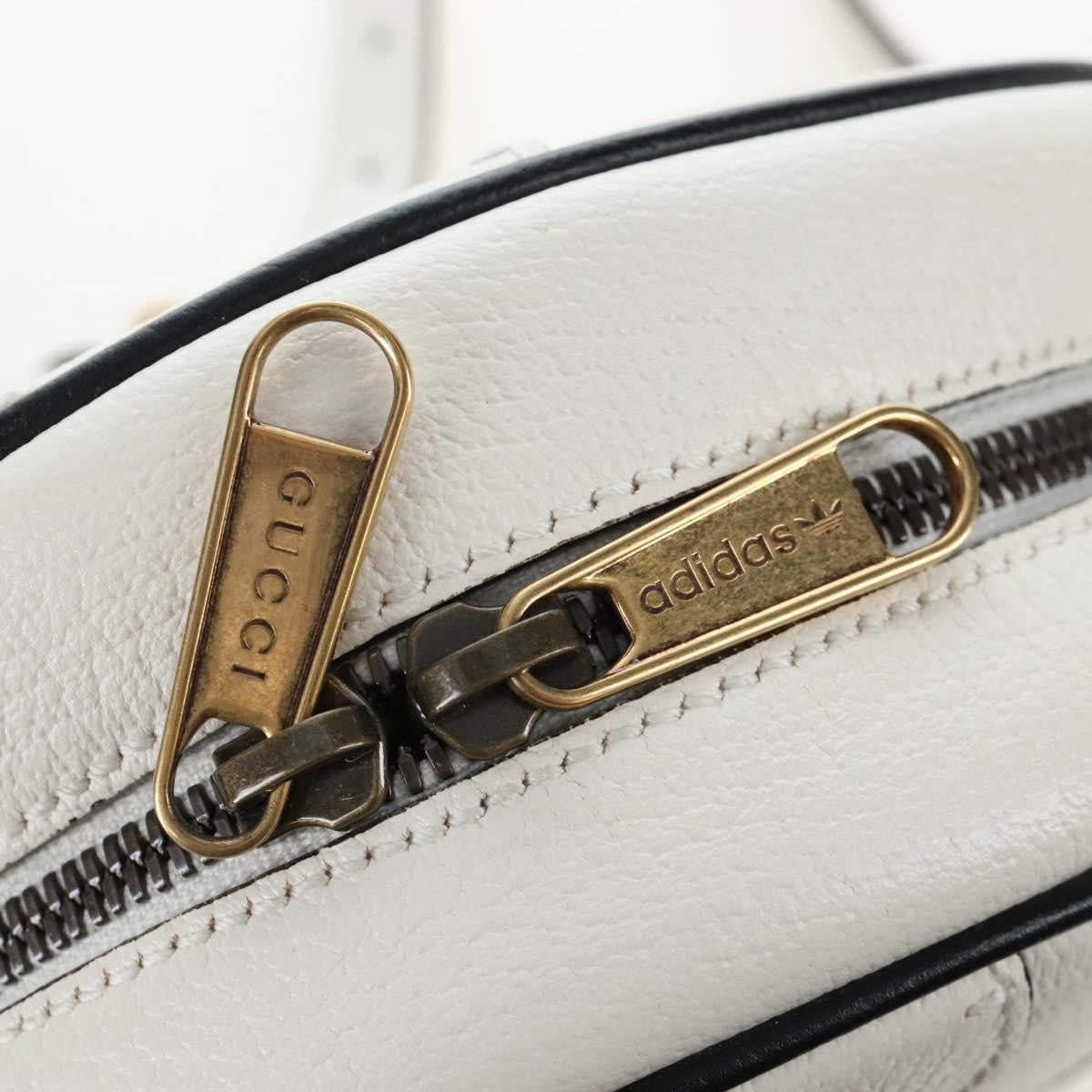 Gucci x adidas Ophidia Round Leather, White, Leather, Crossbody Bag