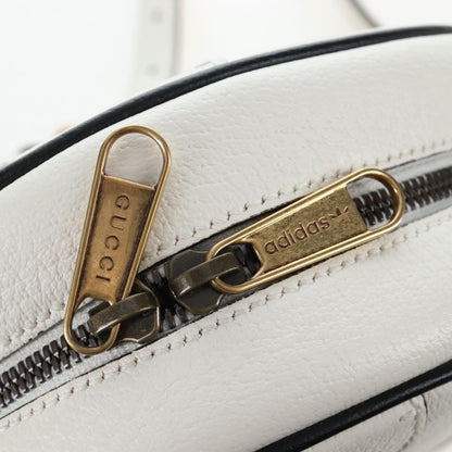 Gucci x adidas Ophidia Round Leather, White, Leather, Crossbody Bag