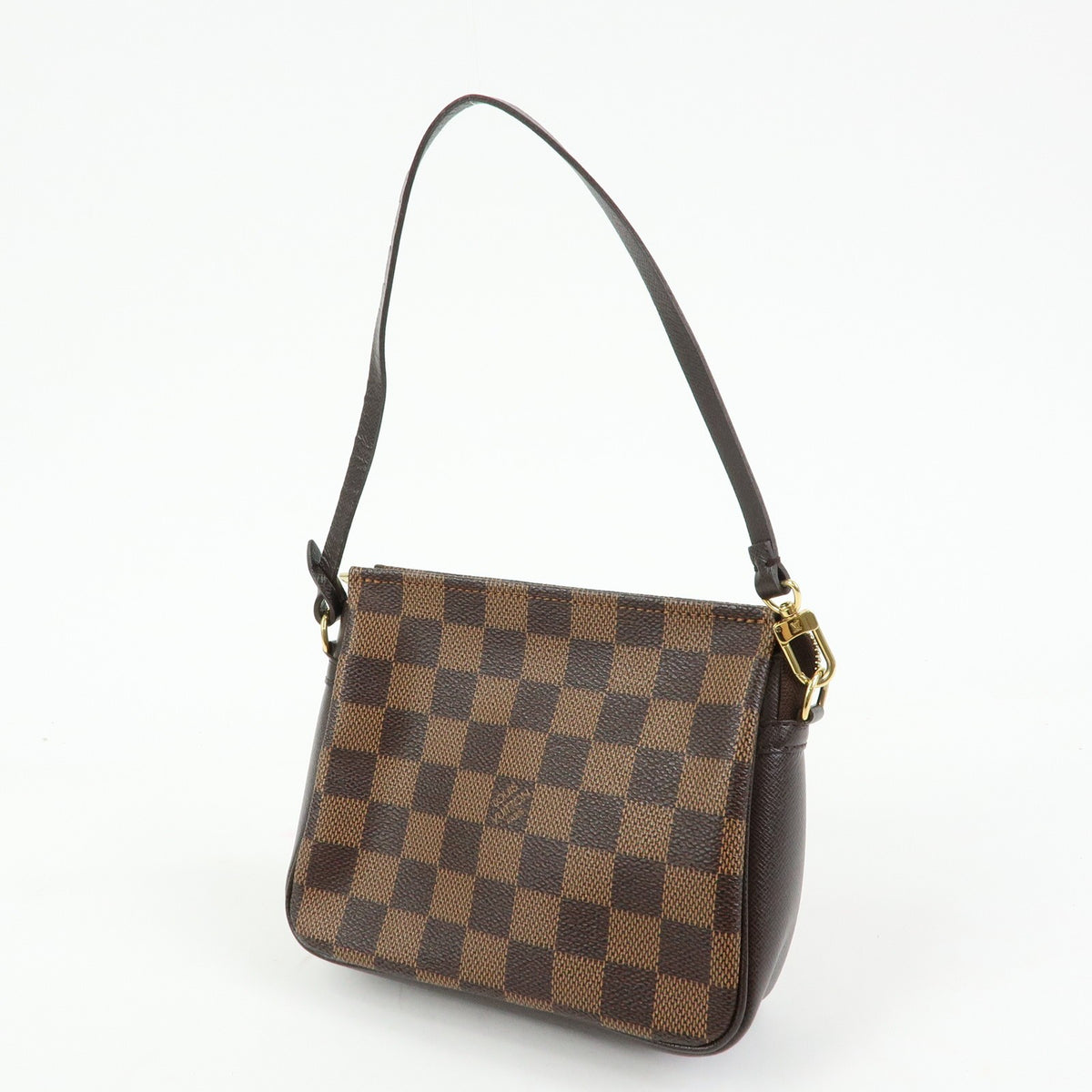 Louis Vuitton Trousse Make Up Damier, Brown, Canvas, Clutch