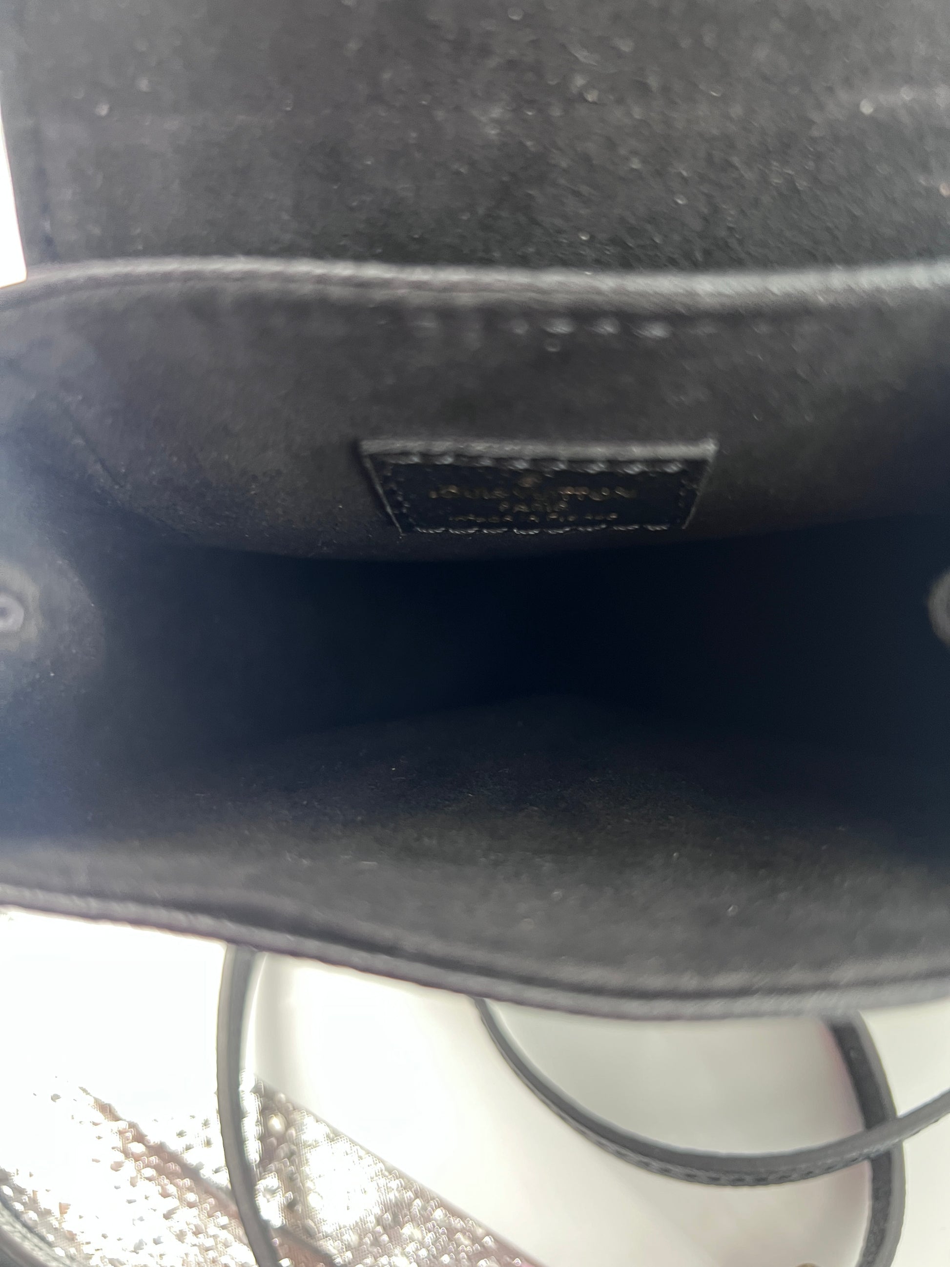 Louis Vuitton Tiny Backpack Monogram Empreinte Giant, BLACK, LEATHER, Backpack